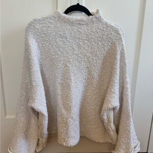 Free People Cream Knit Sweater